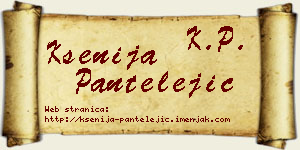 Ksenija Pantelejić vizit kartica